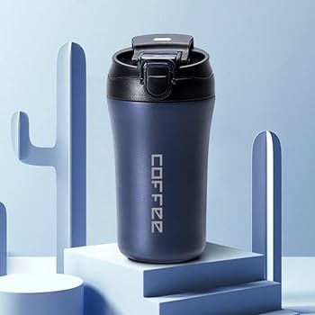 Travel Reusable Spill Proof Stainless Steel Coffee Mug 400ml