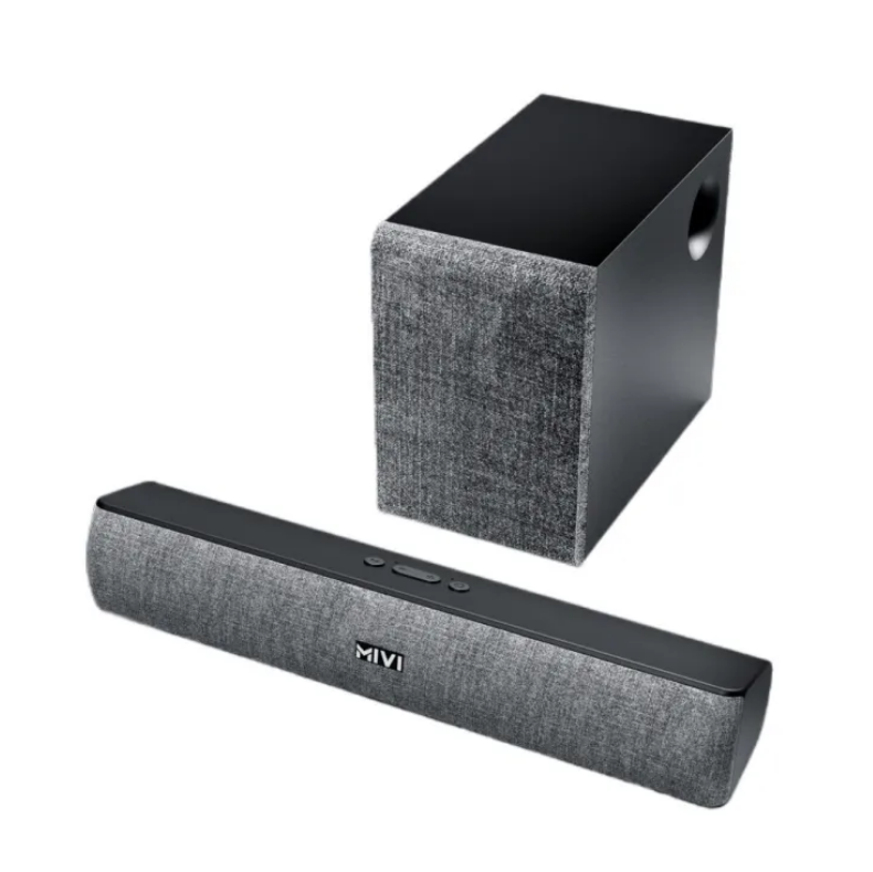 Mivi Fort S36 Soundbar With Subwoofer | 2.1 Channel | BT V5.3 | 36 W Bluetooth Soundbar | Rich Bass |