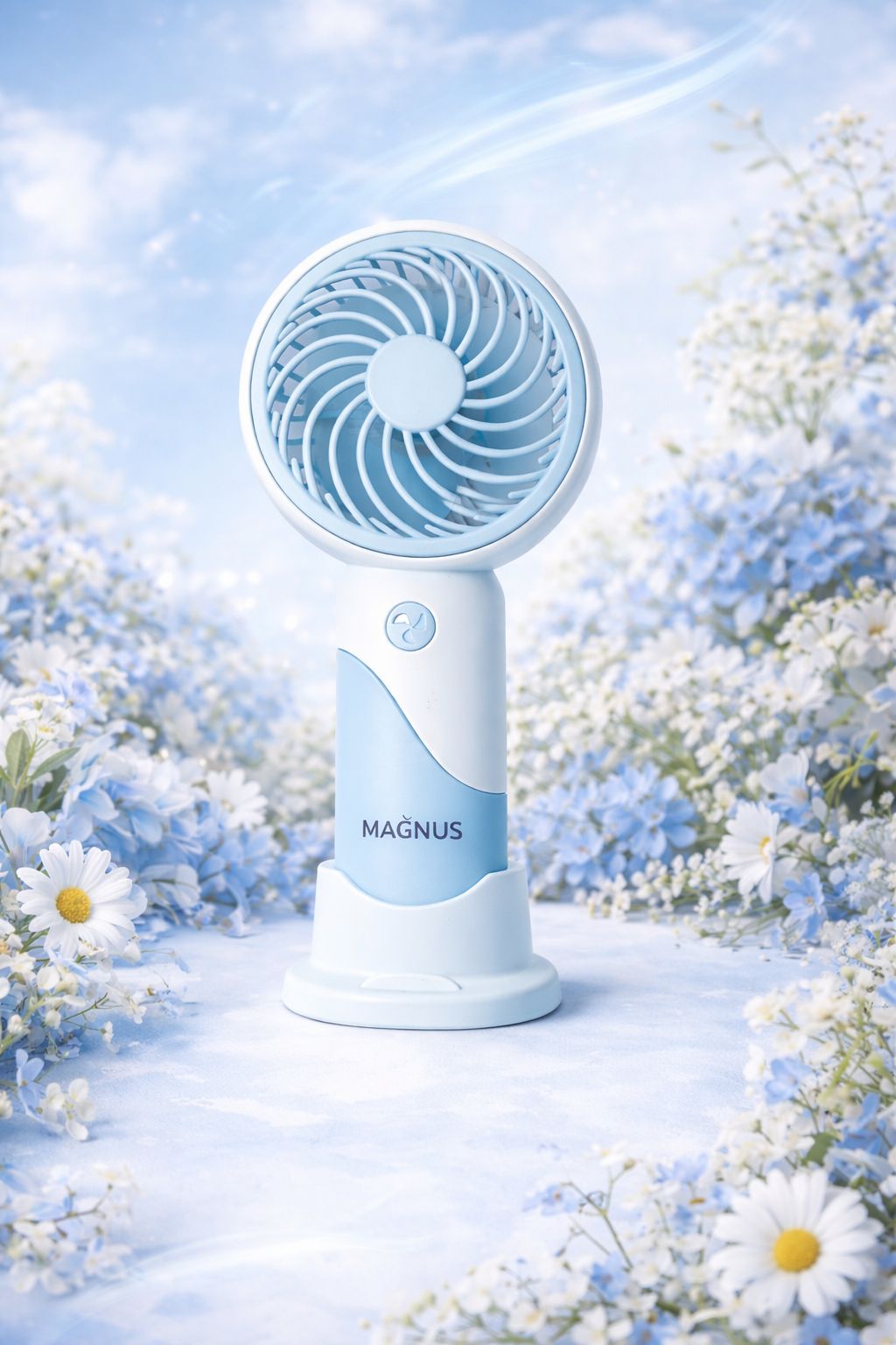 Portable Mini Fan With USB Rechargeable Fan (Color May Vary)