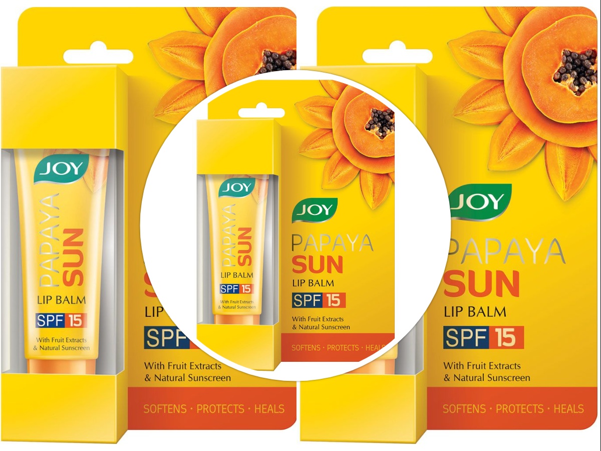 Joy Papaya Sun Lip Balm (Spf-15) 10gm Pack of 3