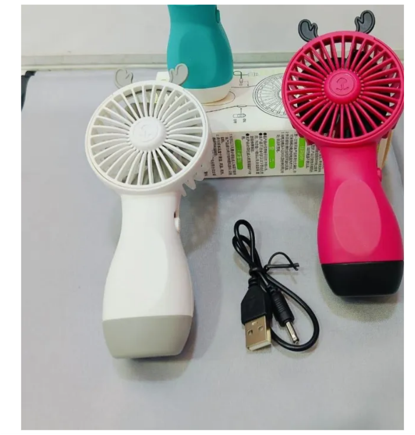 Rechargeable Mini Fan for Office, College & Travel - Compact & Powerful