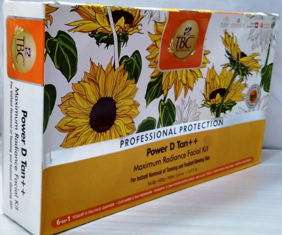 TBC Professional Protection Power D Tan ++ Maximum Radiance Facial Kit 600gms