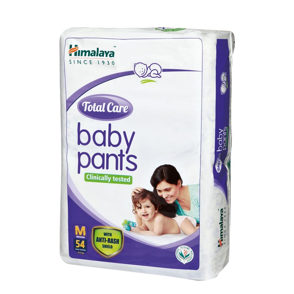 Himalaya Total Care Baby Pants Diapers, Large-54Pcs