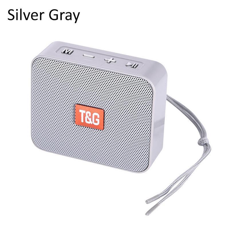 Tg166 Square Mini Portable Bluetooth Speaker Wireless V5.0 500Mah Fm Usb Tf Aux