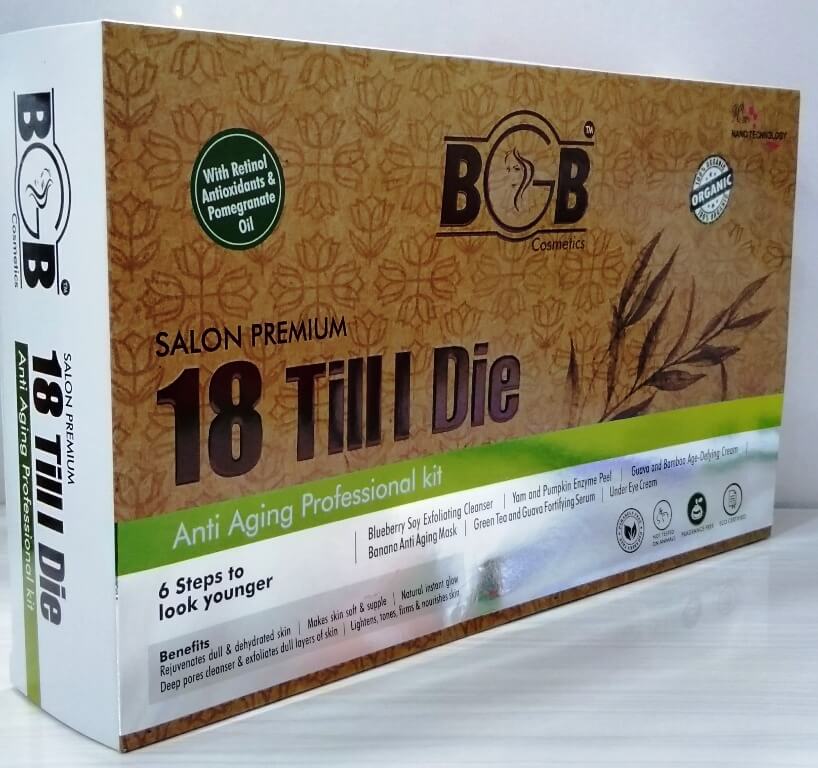BGB Saloon Premium 18 Till Die Anti Aging Professional Facial Kit 600gms