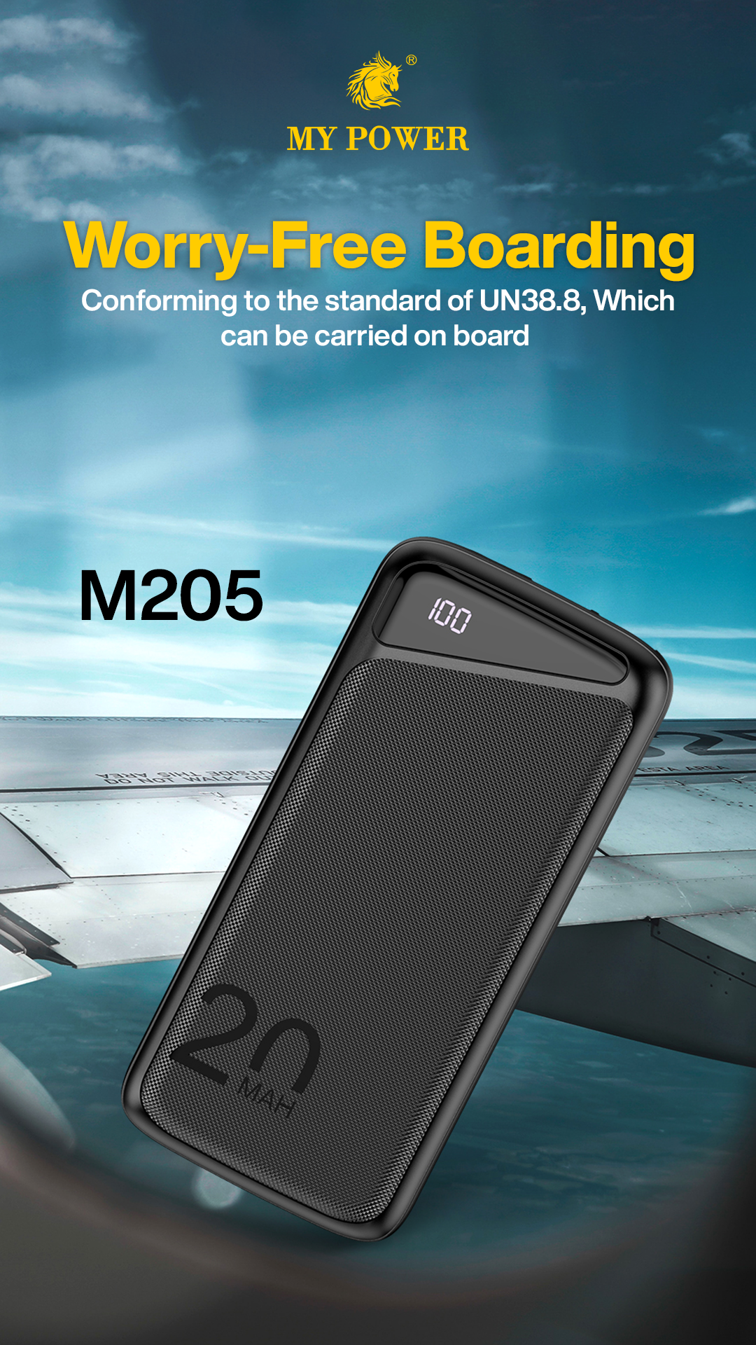 My Power M205 Fast Charging 22.5w fully compatible 20000mah power bank