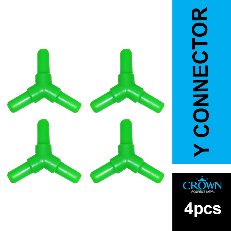 T Or Y Divider Or Connector For Aquarium Air Pipe 4pcs by Crown Aquatics