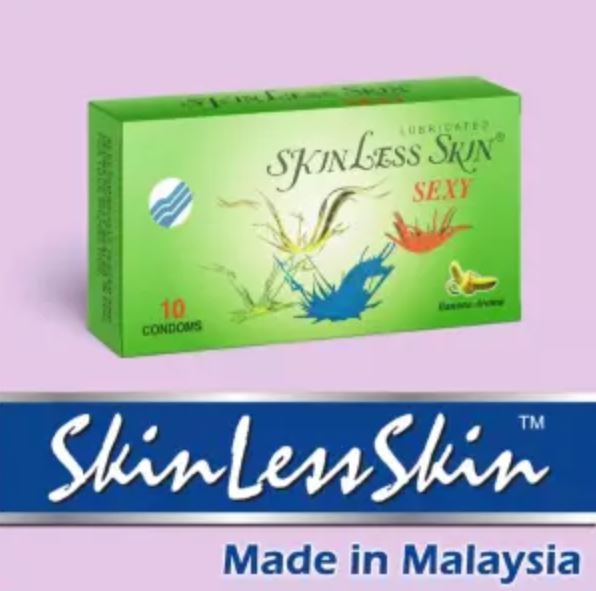 Skinless Skin SEXY Banana Flavoured -10Pcs (Ultra Thin) Condom