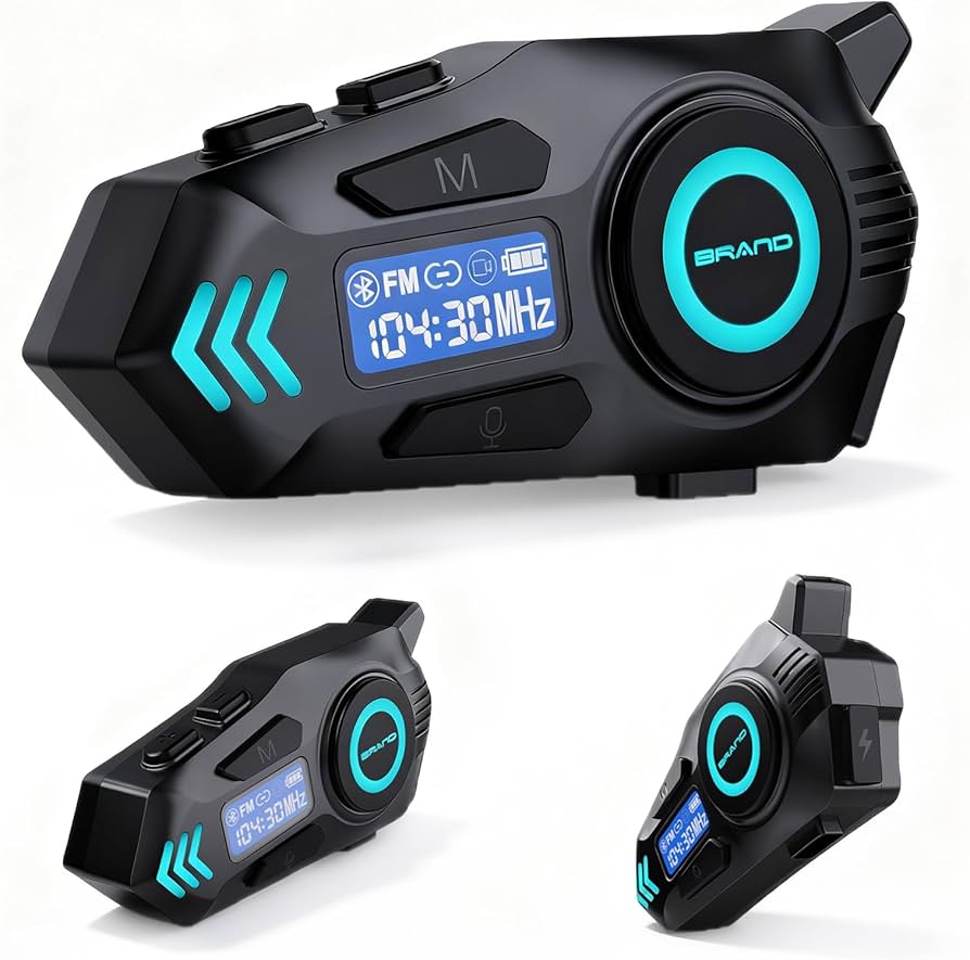K09 Motorcycle Helmet Earphone 500M Intercom Headphones FM Radio Music Sharing Sports Wireless Helmet Headsets for Motorcycle
