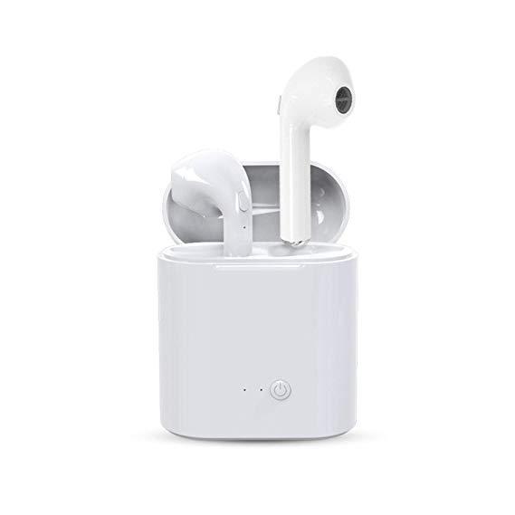 Wireless Bluetooth Earphone For Iphone I7S - (White)