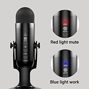 Jmary MC-PW8 Professional Condenser Microphone Desktop USB Recording & Live Microphone For PC Computer Laptop