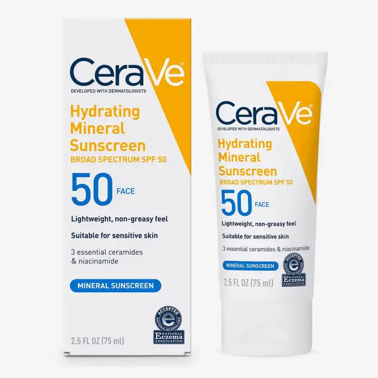 CeraVe Hydrating Mineral Sunscreen SPF 502.5oz 75ml