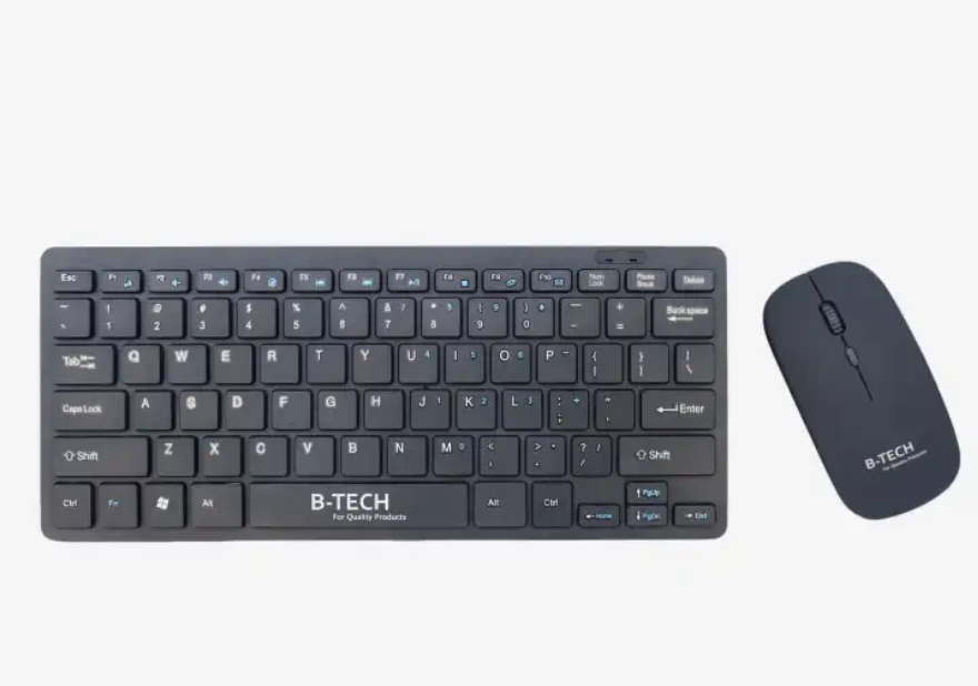 B-Tech Black KB-CO14 Pro Wireless Keyboard And Mouse Combo Set