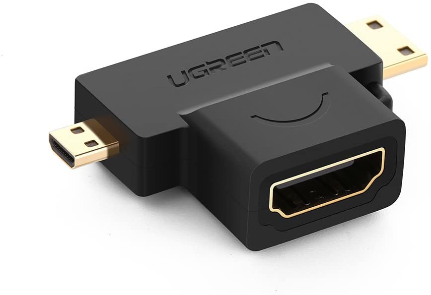 UGREEN Micro HDMI + Mini HDMI Male to HDMI Female Adapter