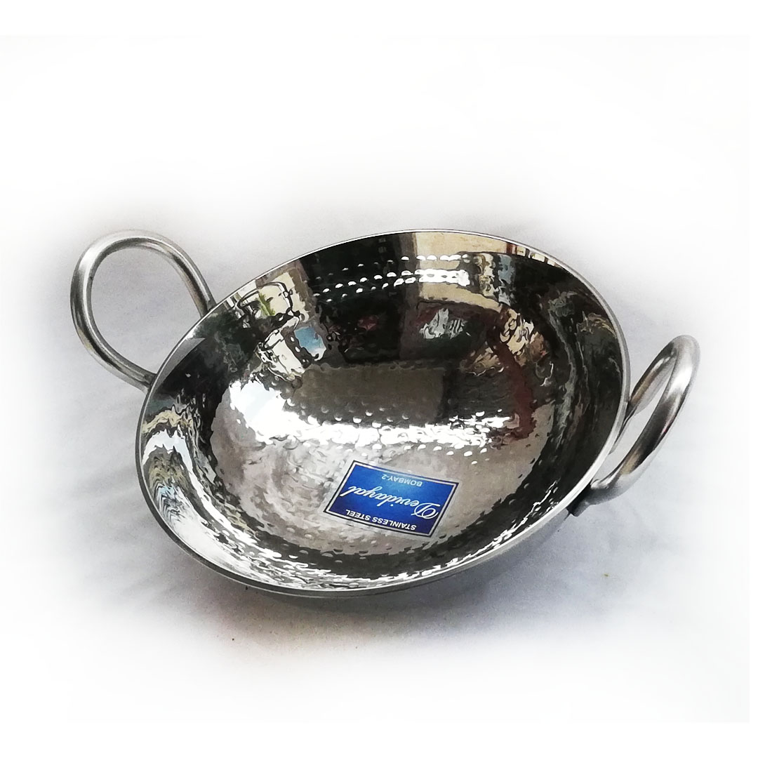DeviDayal Heavy And Thick Constructed Stainless Steel Classic Kadai