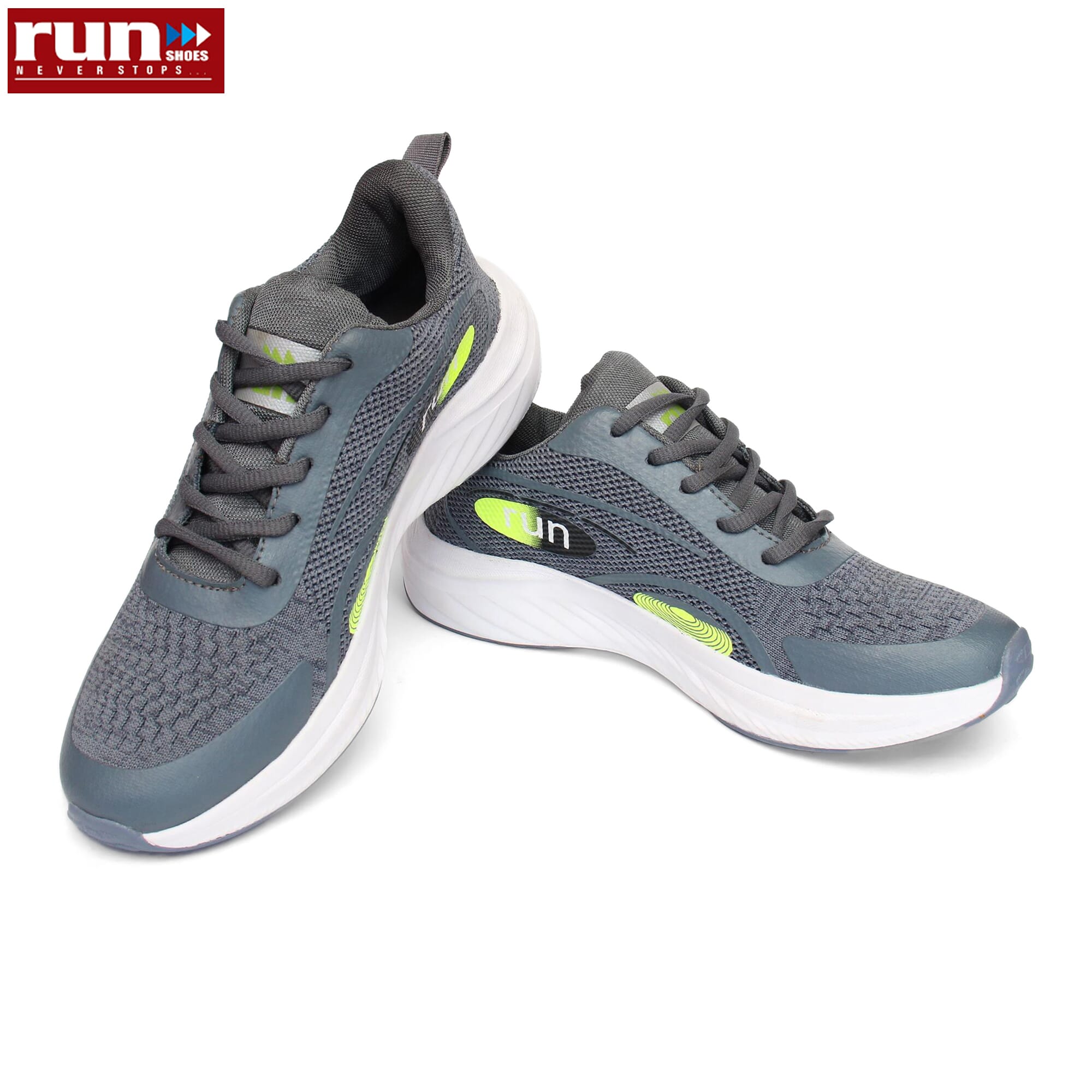 Run Shoes Sky Blue/Grey Running Shoes For Men (7139)