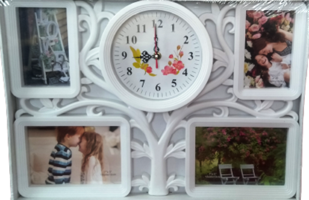 Family Wall Photo Frames Photo Collage With Clock for Wall Hanging 35X45cm