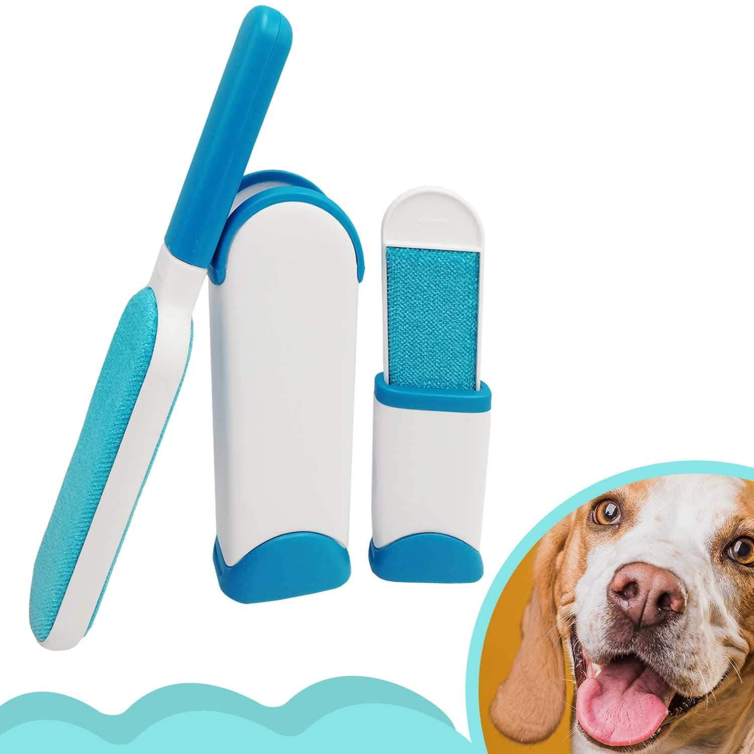 Reusable Pet Fur Remover With Self-Cleaning Base