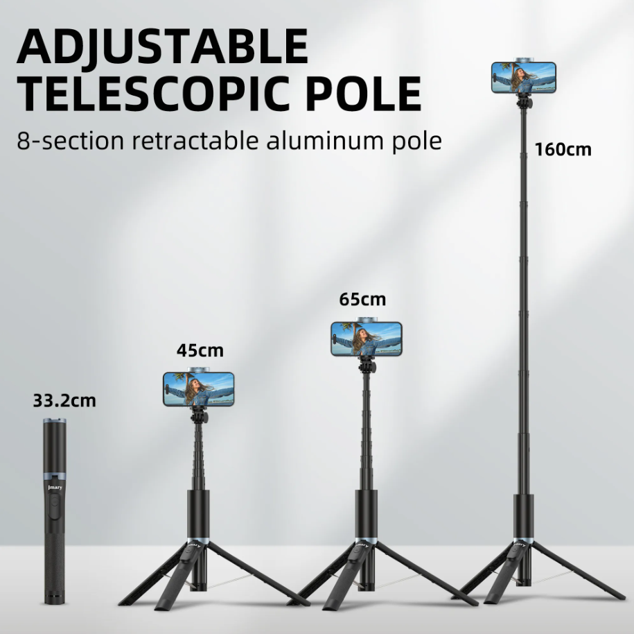 Jmary KT-259 Selfie Stick Tripod With Remote