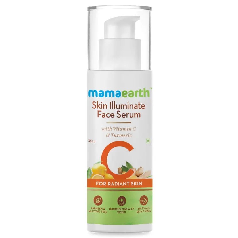 Mamaearth Skin Illuminate Vitamin C Serum For Radiant Skin with High Potency Vitamin C & Turmeric 30ml