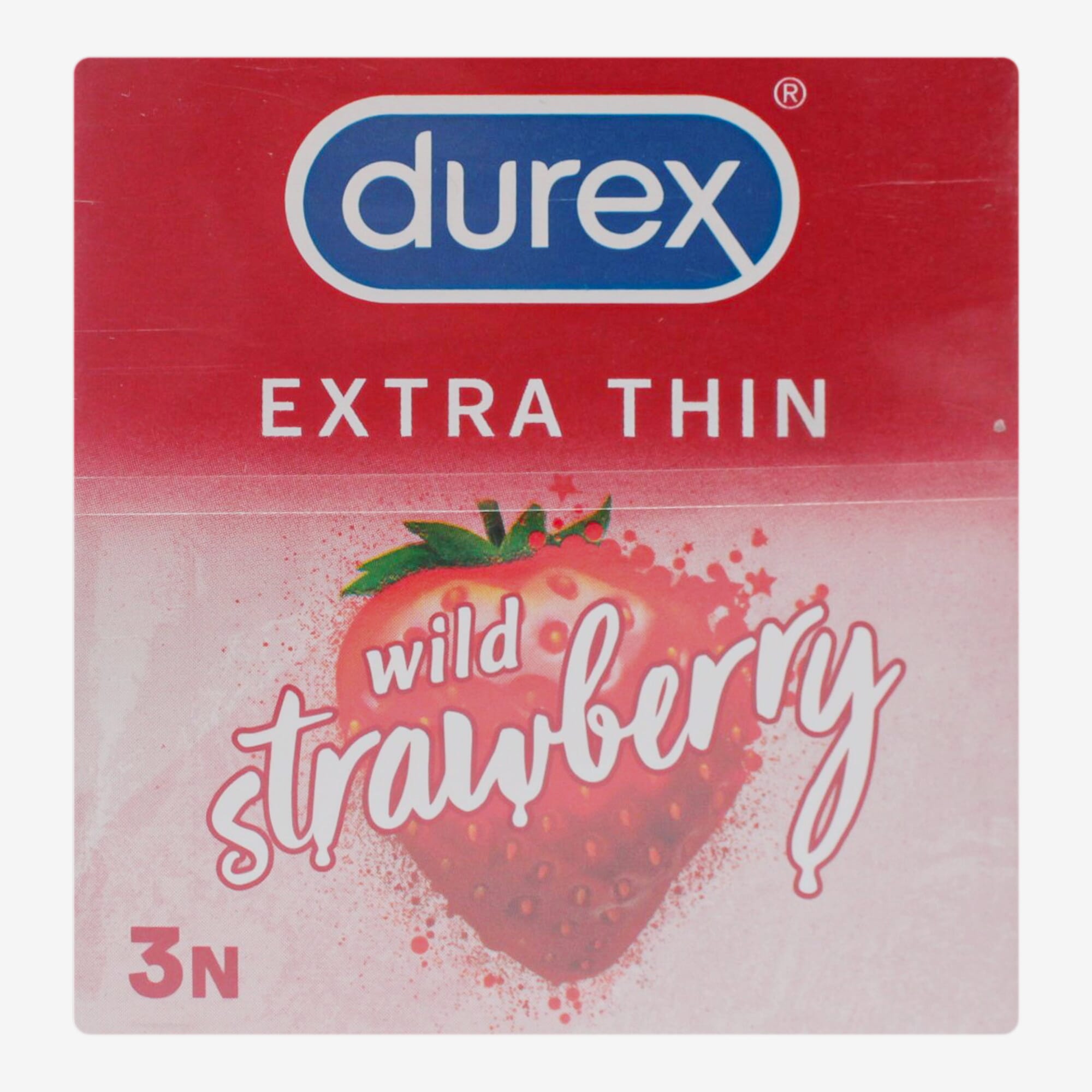 Durex Extra Thin Wild Strawberry Condom 3N pack of 2
