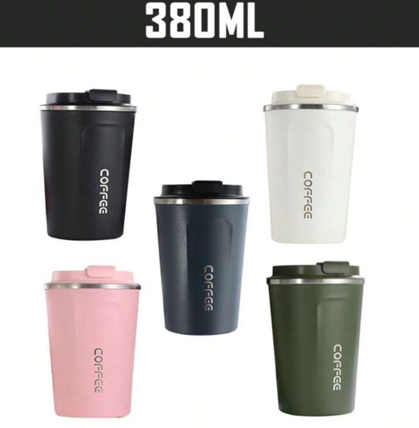 Vacuum Flask With Led Smart Thermo Travel Coffee Mug Cup 380ML