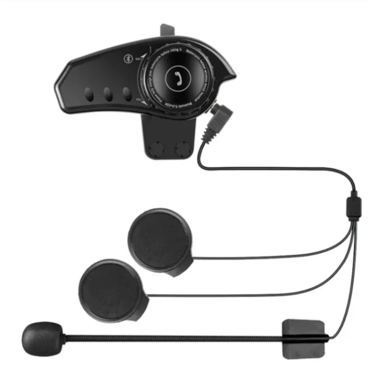 BT35 Motorcycle Bluetooth Helmet Headset 800 mAh Battery Waterproof Cycling Noise Reduction Earphone