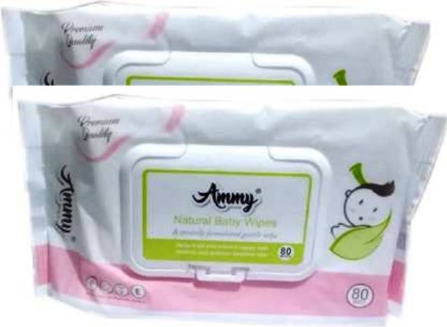 Ammy Natural Baby 80 Wipes Pack Of 2