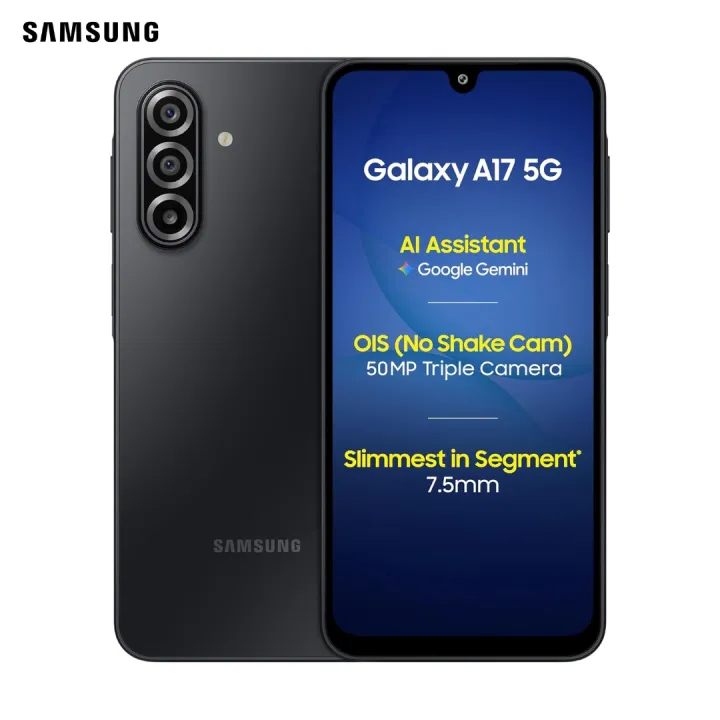 Samsung Galaxy A17 5G (6GB/128GB) | 6.7" sAMOLED 90Hz Display | 50MP Main Camera | 5000mAh Battery