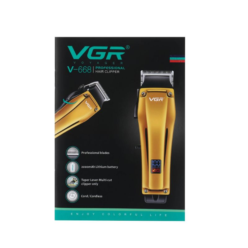 VGR V-905 USB Rechargeable Hair Clippers Electric Hair Cutting Trimmer Professional Cordless Hair Trimmer for Men