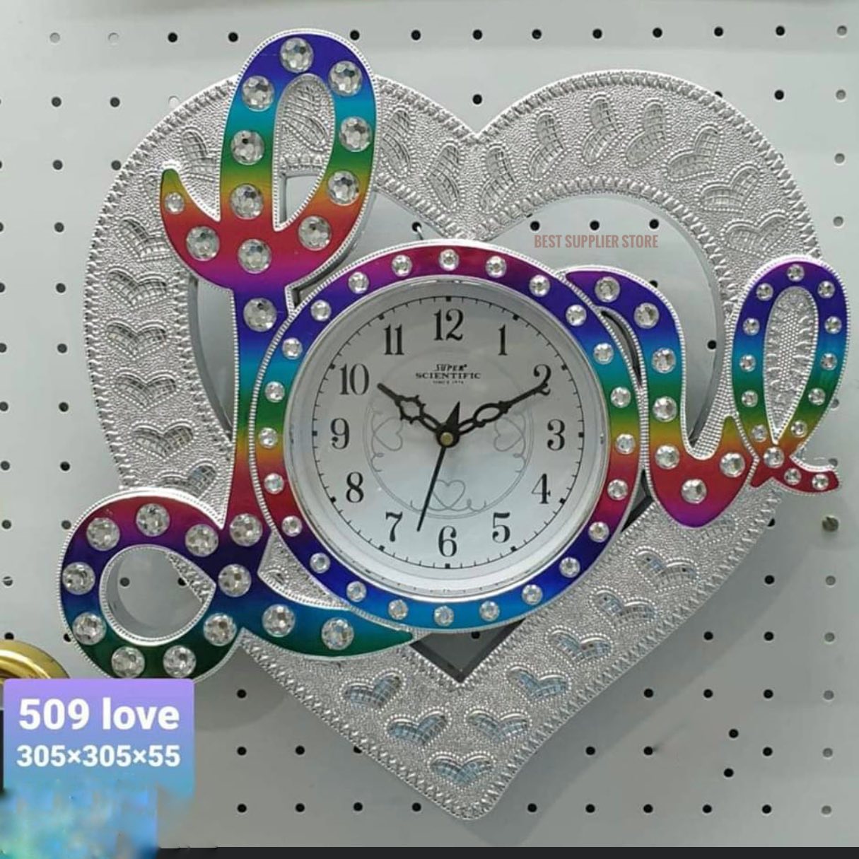 Love Shape Attractive Design Fancy Wall Clock II