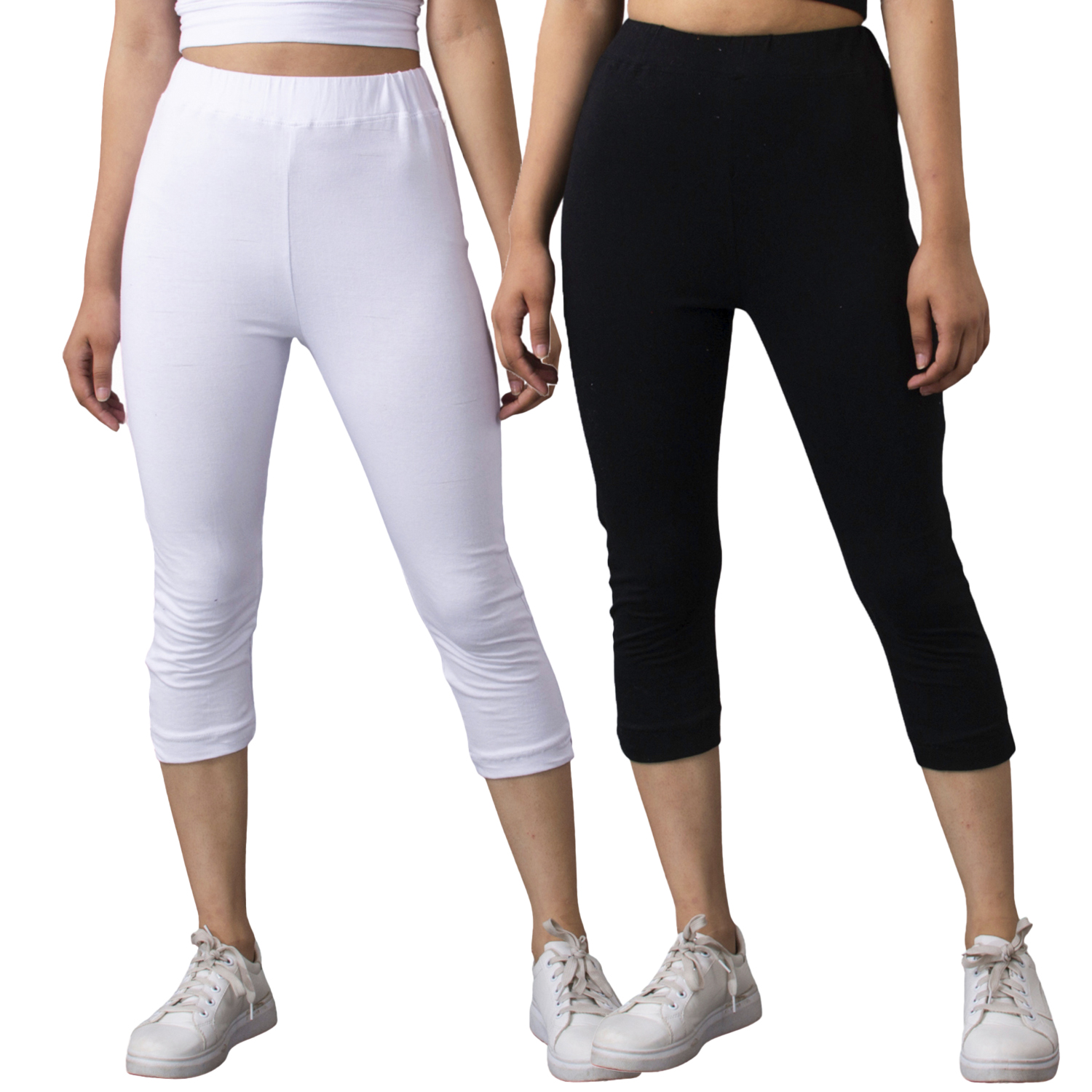 Leggings Stretchable 2 Pcs Combo Set For Women