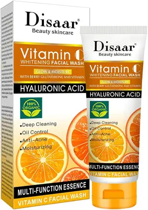 Disaar Beauty Skincare Vitamin C Facial Wash Moisturizing Cleaning Anti-Acne Oil Control Essence 100ml