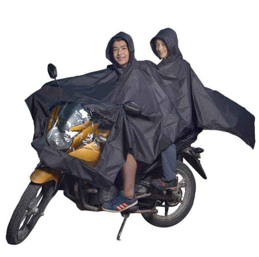Sport Black Double Raincoat for men