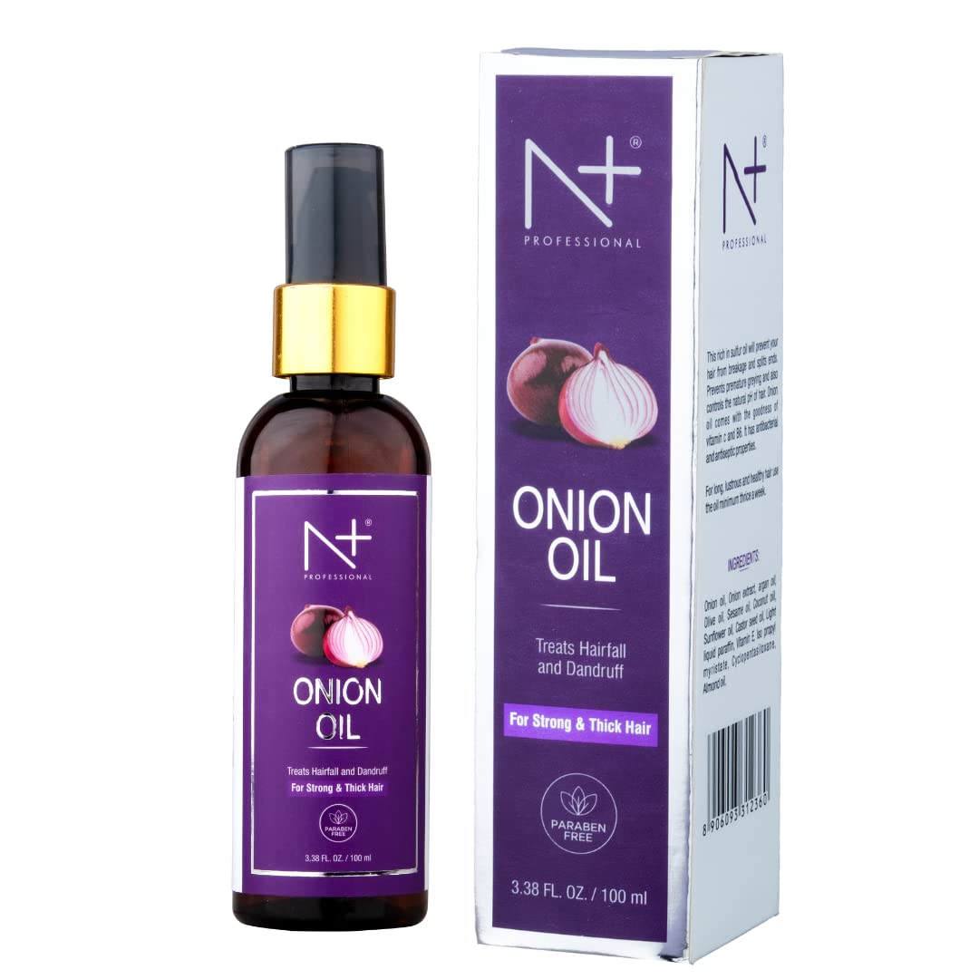 N+Professional Onion Hair Oil With Onion Extract Treats Hairfall And Dandruff 100ml R