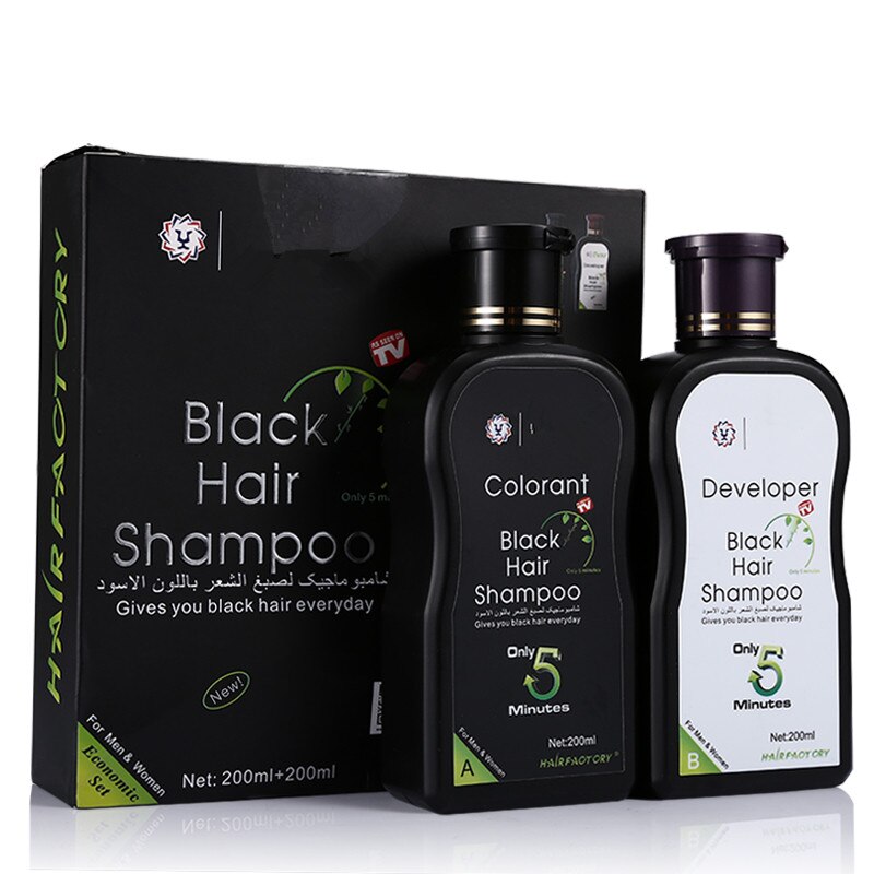 Dexe Black Hair Shampoo 400 ML-Set of 2