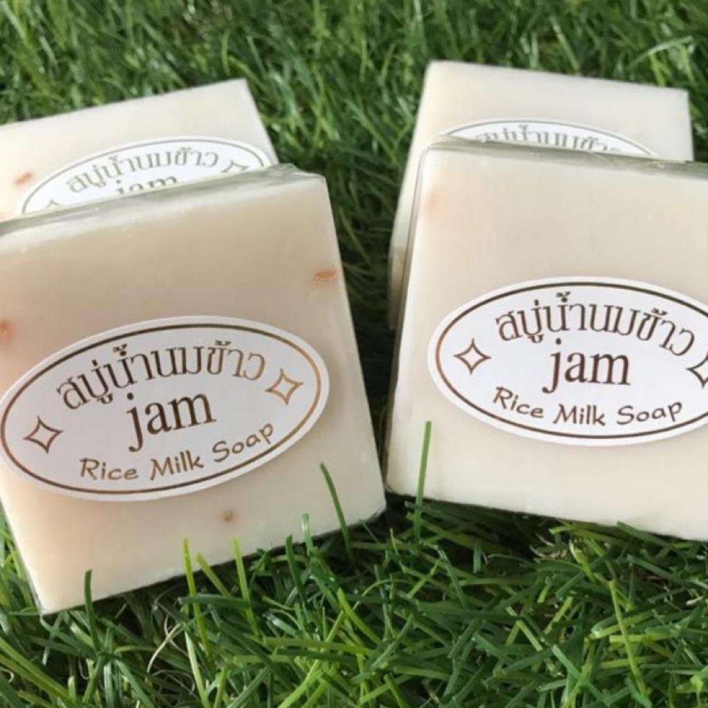 Original Thailand Rice Milk Soap Gluta + Collagen 65g (Set Of 3)