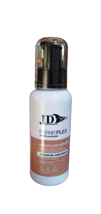 J D Professional Brazalian Keratin Argan Oil Hair Serum 100ml-