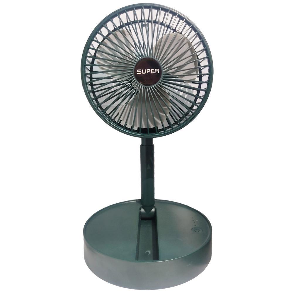 Telescopic Rechargeable Folding Fan-