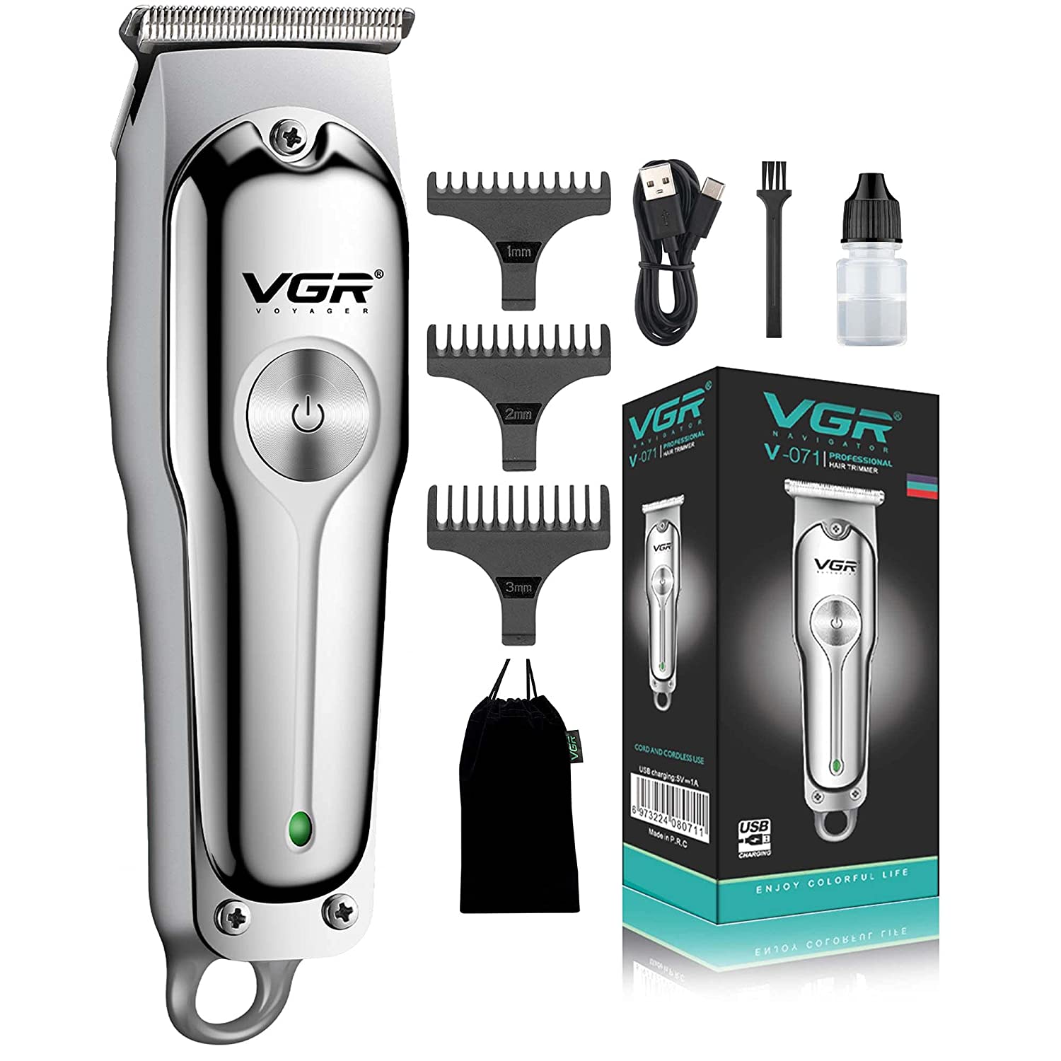 VGR 071 Professional Rechargable Hair Trimmer For Men