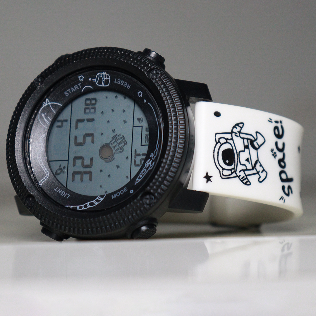 Kids Digital Alarm Stopwatch Multi-Functional Space Watch For Children