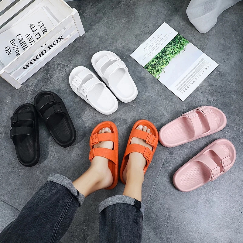 New Double Belt Design Slipper for Summer(Color May Vary)