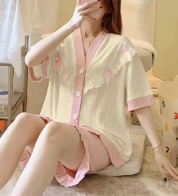 Korean Design 2 pcs Summer Pajama For Women