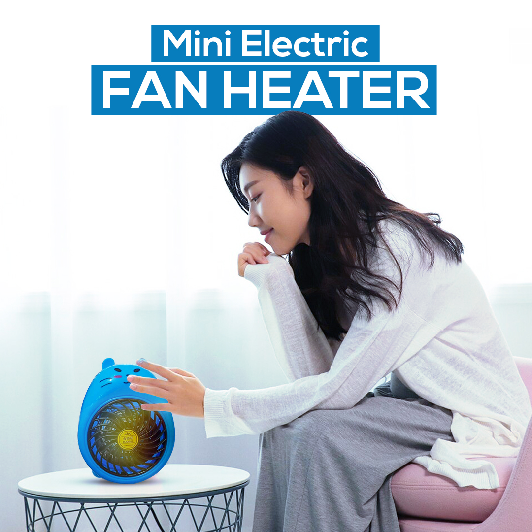 400W Mini Electric Heater Portable Desktop Fan Heater