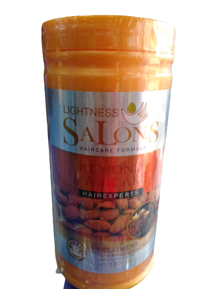 Lightness salon Hair treatment hair mask with Almond oil-1000Ml