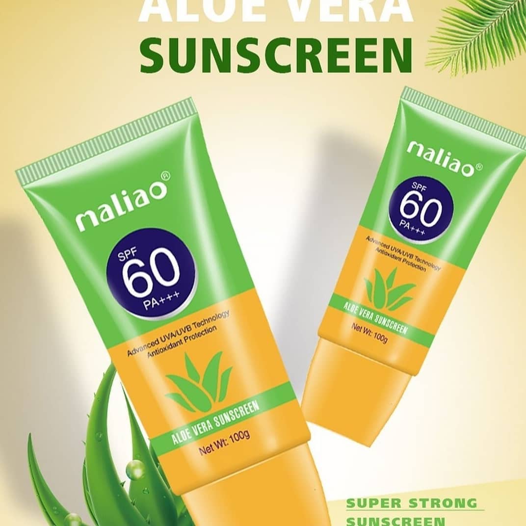 maliao Aloe Vera Sunscreen SPF 60 PA+++ 100gm