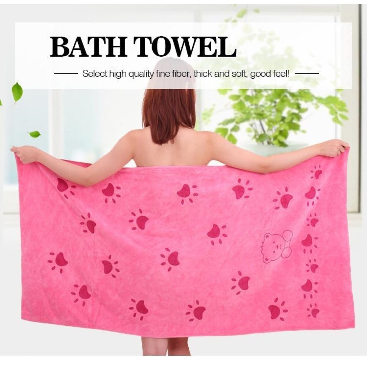 Korean Super Soft Microfiber Bath Towel(54"x27")