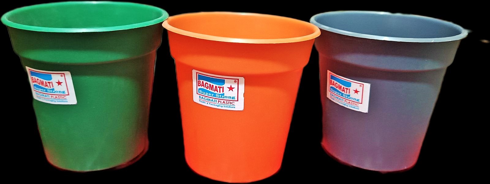 Bagmati Mini Plastic Flower Pot For Indoor Gardening 3.5*3.5 Inches 3 Pcs