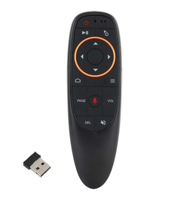 Voice Remote Air Mouse Remote 2.4G RF Wireless Remote Control With 6 Axis Gyroscope And IR Learning Air Fly Mouse With Voice Input For Android TV Box/PC/Smart TV/HTPC/Projector