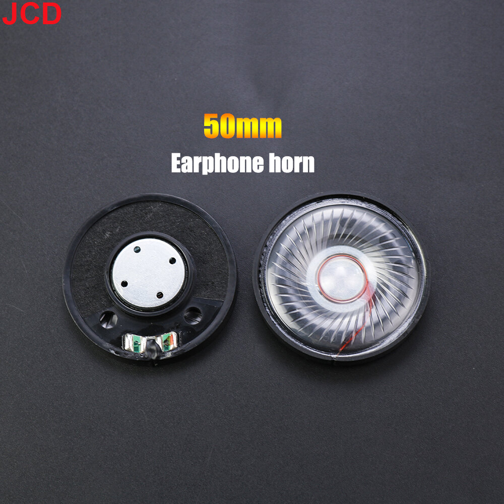 JCD 1pcs 27mm 30mm 40mm 50mm Driver Hifi Bluetooth White Magnetic Headphone Speaker High-end Earphone Diy Loudspeaker Parts